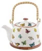 Clayre & Eef theepot met filter, 700 ml, beige/geel, Productafbeelding-voorbeeld 1