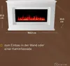 Glow Fire Elektrokamin 'Rhea' | LED Standkamin in weiß mit Produktbild-Vorschau 4