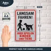 Blechschild 20x30cm Langsam fahren hier spielen Kinder und Produktbild-Vorschau 2