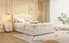 Minimalistisches Polsterbett mit LED-Licht, 2 Schubladen & Produktbild-Vorschau 8