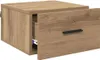 A wooden bedside table with one drawer partially open. Produktbild-Vorschau