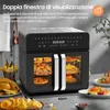 Friggitrice ad aria XXL 23L, airfryer doppia zona con Anteprima dell’immagine prodotto 2