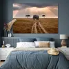 MuchoWow® Poster Elefant - Tiere - Wiese - Sonne 180x120 cm Produktbild-Vorschau 4