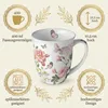 Tasse aus Porzellan Amelia white  - Schmetterlinge an Produktbild-Vorschau 4