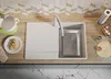 PRIMAGRAN Spülbecken Alles Weiß 78x50cm, Granitspüle 1 Produktbild-Vorschau 7