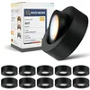 10er Set SSC-LUXon VIONA LED Aufbaustrahler flach schwarz Produktbild-Vorschau 1