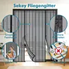 Fliegengitter Tür Magnet 158x206cm Fliegengitter Doppeltür Produktbild-Vorschau 2