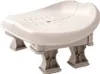 A beige and gray shower stool with four legs. Náhled obrázku produktu