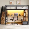 Abrihome Kovová patrová postel pro mládež 140x200 cm s Náhled obrázku produktu 2
