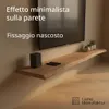 LAMO Staffe per mensole da muro 25 cm 2 pz. nere - Supporti Anteprima dell’immagine prodotto 3