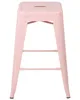 BELIANI Trendy Barhocker 2er Set Rosa Metall 60 cm Produktbild-Vorschau 6