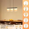 ZMH tavolo da pranzo luce a sospensione 3 fiamme vintage Anteprima dell’immagine prodotto 11