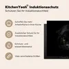 KitchenYeah© Herdabdeckplatte Leopard - Augen - Schwarz , Produktbild-Vorschau 6