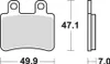 TRW Bremsbelagsatz MCB735 JetSet 50 TP Elyseo 150 G2A DT50X Produktbild-Vorschau 3