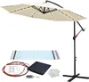 SWANEW Sonnenschirm mit LED Beleuchtung Ampelschirm 350cm- Produktbild-Vorschau 1