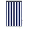 vidaXL Tenda a rullo per esterni 100 x 250 cm blu e bianca Anteprima dell’immagine prodotto 2