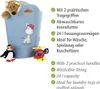 WENKO Wäsche Sammler Kids Gerry Blau 24 L Korb Sack Tasche Produktbild-Vorschau 2
