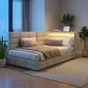 INONEFT Polsterbett Kinderbett 90x200cm mit LED und USB, Produktbild-Vorschau 1