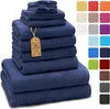 Frottier Handtuch-Set, 4X Handtücher, 2X Duschtücher, 2X Produktbild-Vorschau 1