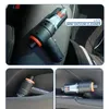 A mini vacuum cleaner is shown in different settings within a car. Produktbild-Vorschau