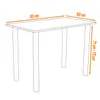 A line drawing of a table with dimensions indicated. Produktbild-Vorschau