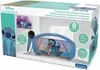 The image shows the retail packaging of a Disney Stitch Bluetooth speaker with a microphone. Voir les images du produit
