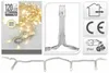 Product packaging and details for a string of LED lights. Produktbild-Vorschau