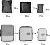 6 Stück Packwürfel Gepäcktaschen Organizer Hochwertige Produktbild-Vorschau 5