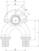 REHAU Doppelwandwinkel, RAUTITAN RX+, 20/20, Rp 1/2 lang, 1 Produktbild-Vorschau 3