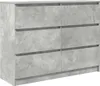 vidaXL Príborník betón sivý 100x35x76 cm materiál na báze Náhľad obrázku produktu 2