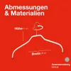 MAWA Kleiderbügel, 10er-Set, rutschfest, 36 cm, Weiß, für Produktbild-Vorschau 5