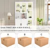 okwish Vitrine 120 x 40 x 200cm mit LED-Licht und Türen für Produktbild-Vorschau 3
