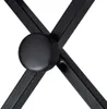 A close-up view of a black knob and metal supports of a keyboard stand. Podgląd zdjęcia produktu