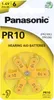 Batteria per apparecchi acustici Panasonic PR 10, 6 pz Anteprima dell’immagine prodotto 1