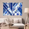 MuchoWow® Wandteppich Wandbehang Design - Delfter Blau - Produktbild-Vorschau 5