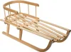 Holzschlitten mit Rückenlehne Produktbild-Vorschau 1