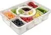 Snackschale mit Deckel Snackteller mit 8 Fächern Snack Produktbild-Vorschau 4