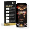 A product box with installation instructions for hydrogel screen protectors is shown next to a smartphone with a screen protector applied. Produktbild-Vorschau