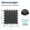 Hulser Fitness Puzzlematte - 30 x 30 x 1 cm - 48 Stück - Produktbild-Vorschau 9