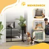 PawHut Hunde Absperrgitter ohne bohren Schutzgitter Produktbild-Vorschau 4