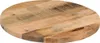 A close-up, overhead view of a round wooden tabletop. Náhľad obrázku produktu