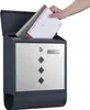 Wiltec Designer Briefkasten V36 Anthrazit und Edelstahl 305 Produktbild-Vorschau 3