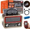Retro FM solárne Bluetooth prenosné kuchynské rádio na Náhľad obrázku produktu 1