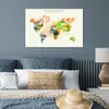 MuchoWow® Poster Weltkarte - Farbe - Farben 60x40 cm - Produktbild-Vorschau 4