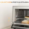 Mini piekarnik HOMCOM 9 l 750 W 100-230°C 60 min. Timer z Podgląd zdjęcia produktu 5
