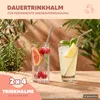 bremermann 8er Edelstahl-Trinkhalme, 21,5 cm Länge, Produktbild-Vorschau 3
