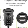 Goobay 44177 Caricatore da auto doppio USB 2,1 A, nero - Anteprima dell’immagine prodotto 2