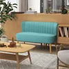 HOMCOM 2-Sitzer Stoffsofa Polstersofa Doppelsofa Sitzmöbel Produktbild-Vorschau 2