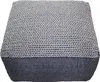 Eckiger Strick Pouf Puff 60cm extra Hochwertig inklusive Produktbild-Vorschau 3