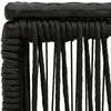 vidaXL Gartentisch Schwarz 55 x 55 x 37 cm PE Rattan und Produktbild-Vorschau 5